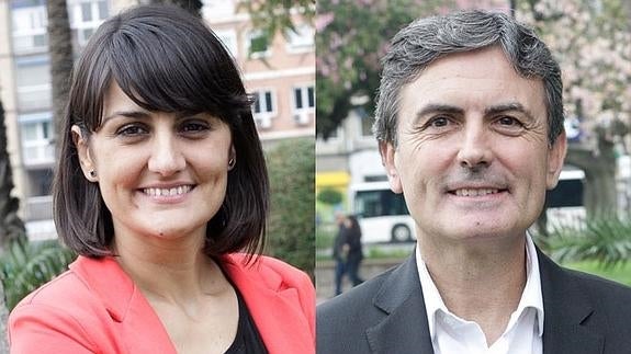 María González Veracruz y Pedro Saura. 