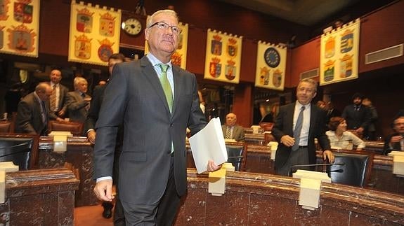 Ramón Luis Valcárcel, en la Asamblea Regional en 2013. 