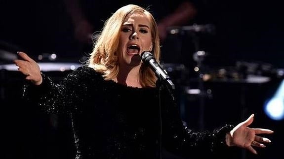 La cantante Adele.