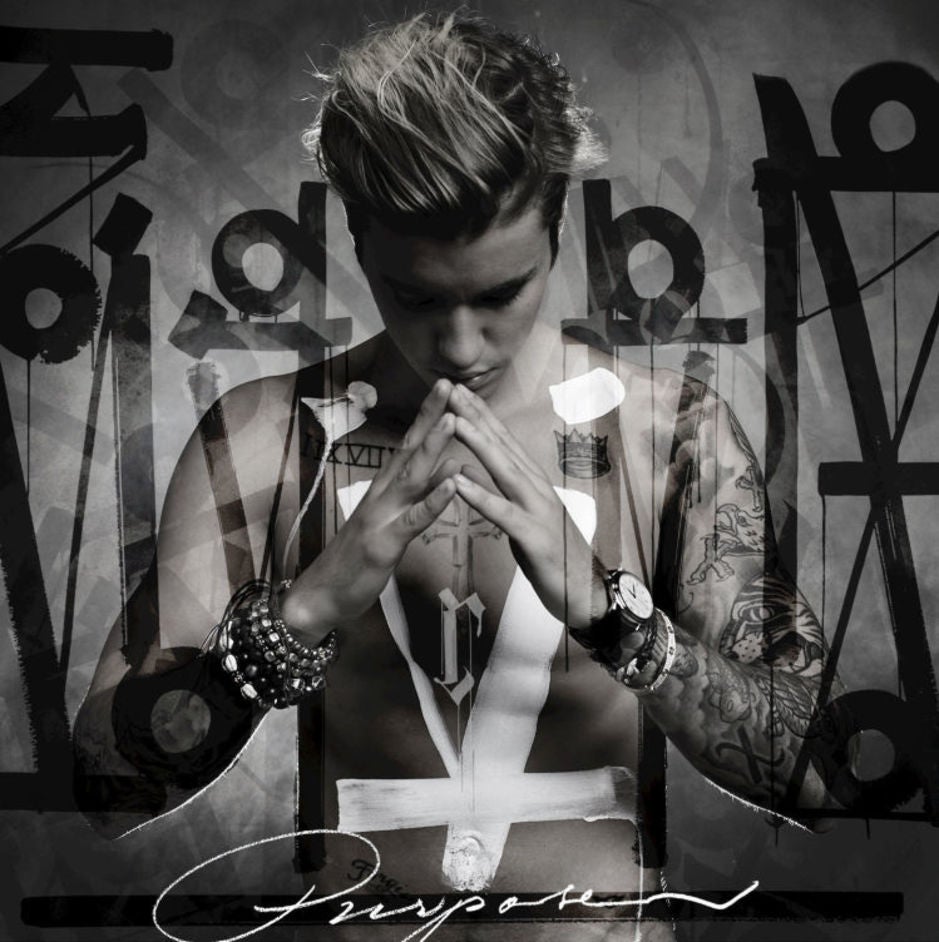 Portada de Purpose de Justin Bieber.