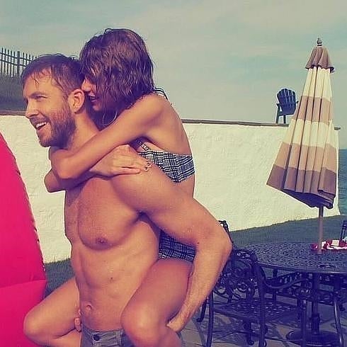 Taylor Swift y Calvin Harris.