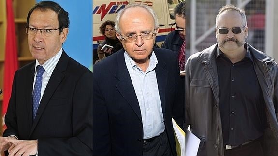 M. A. Cámara, Pedro Morillas y Joaquín Peñalver. 