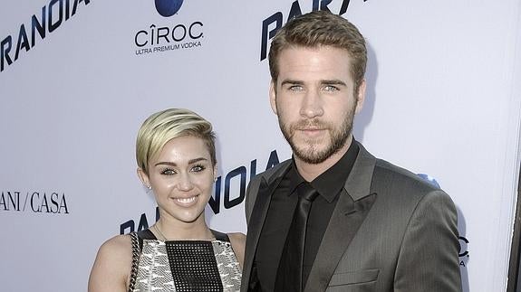 Miley Cyrus y Liam Hemsworth 