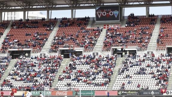 Grada del estadio Nueva Condomina. 