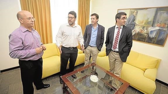 Luis Fernández, Miguel Sánchez, Juan José Molina y Miguel Ángel López.