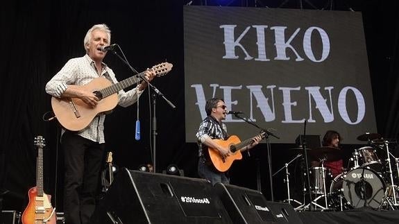 Kiko Veneno, durante su actuación. 