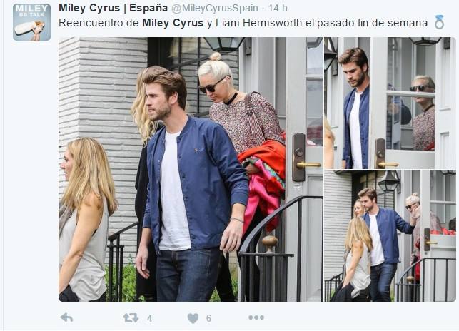 Miley Cyrus y Liam Hemsworth 