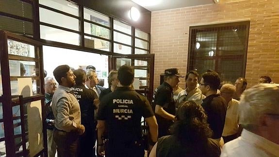 Momento de los incidentes en Norduermas. 