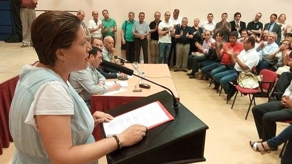 Carmen López, tras la moción de censura. 