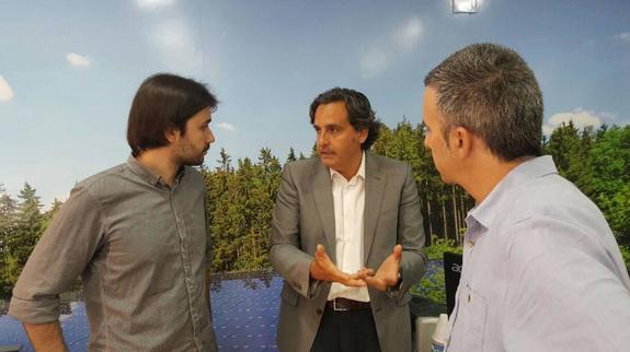 Javier Sánchez se reúne con el presidente de Anpier, Miguel Ángel Martínez-Aroca. 