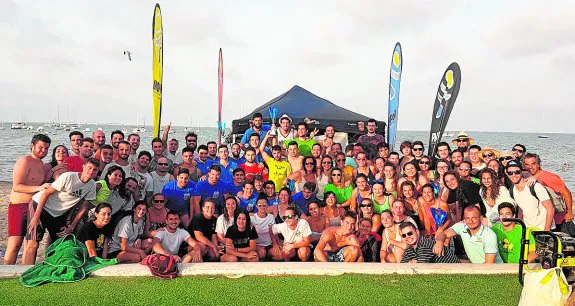 Participantes en el Torneo Gregorio Bastida de waterpolo. 