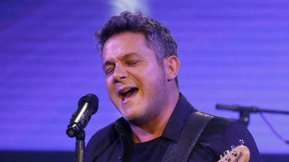 Alejandro Sanz en concierto.