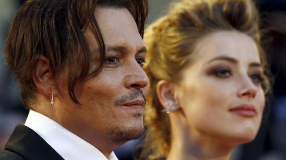 Johnny Depp y Amber Heard. 