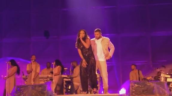 Rihanna recibe una romántica felicitación de Drake