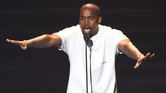 Kanye durante su discurso