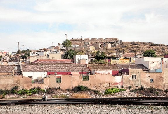 Viviendas de Los Mateos cuya desaparición temen los vecinos. 