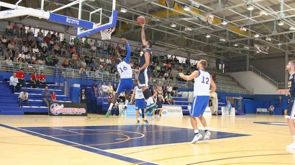 Un momento del partido disputado este martes en Madrid.