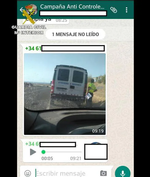 Pantallazo de un momento de la conversación. 