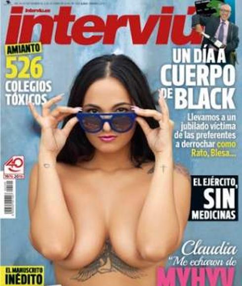 Claudia Bavel portada de Interviú