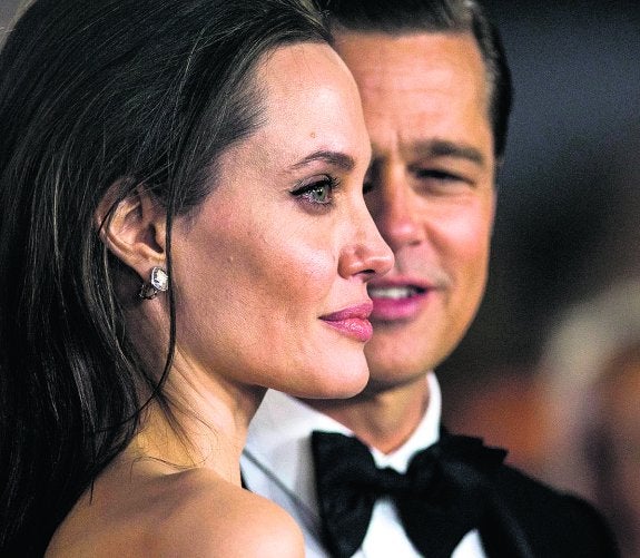 Los 'Brangelina', durante la presentación de su última película 'Frente al mar'. 