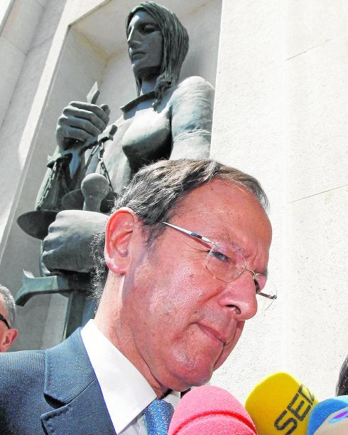 Miguel Ángel Cámara, en 2012, cuando tuvo que declarar como imputado por el 'caso Umbra'. 