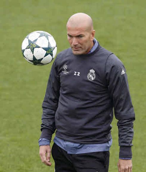 Zidane advirtió ayer tras el entreno «que no hay que confiarse»