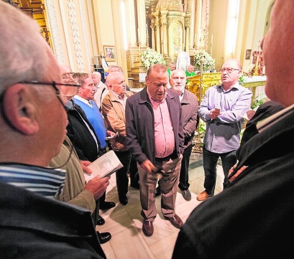 Auroros del Rosario en Rincón de Seca, ayer.