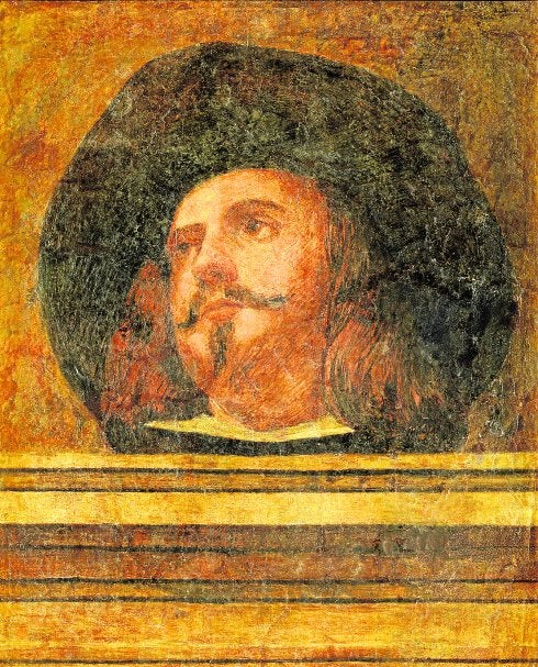 Caballero del siglo XVII realizado por Villacis. Se ha especulado con la posibilidad de que sea un autorretrato.