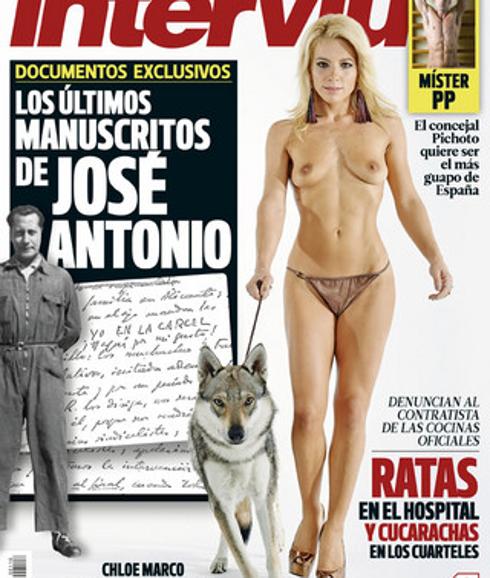 Interviú desnuda a la mujer lobo, Chloe Marco