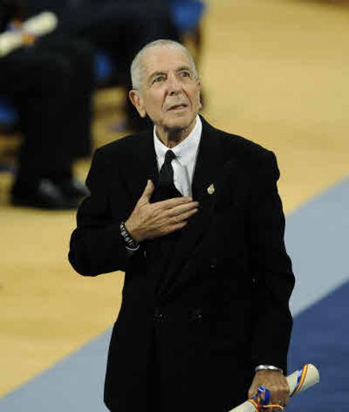 Leonard Cohen cuando recibió el Principe de Asturias