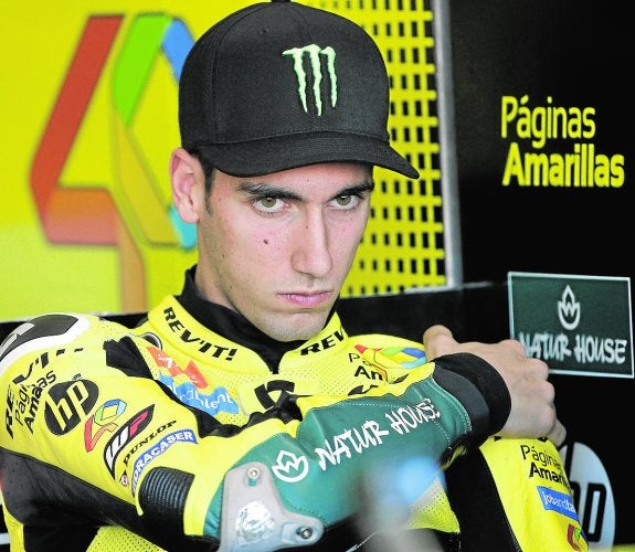 Álex Rins, esta semana pasada en el circuito de Cheste.