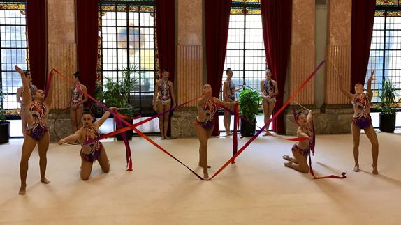 Imagen de la demostración llevada a cabo en el Ayuntamiento.