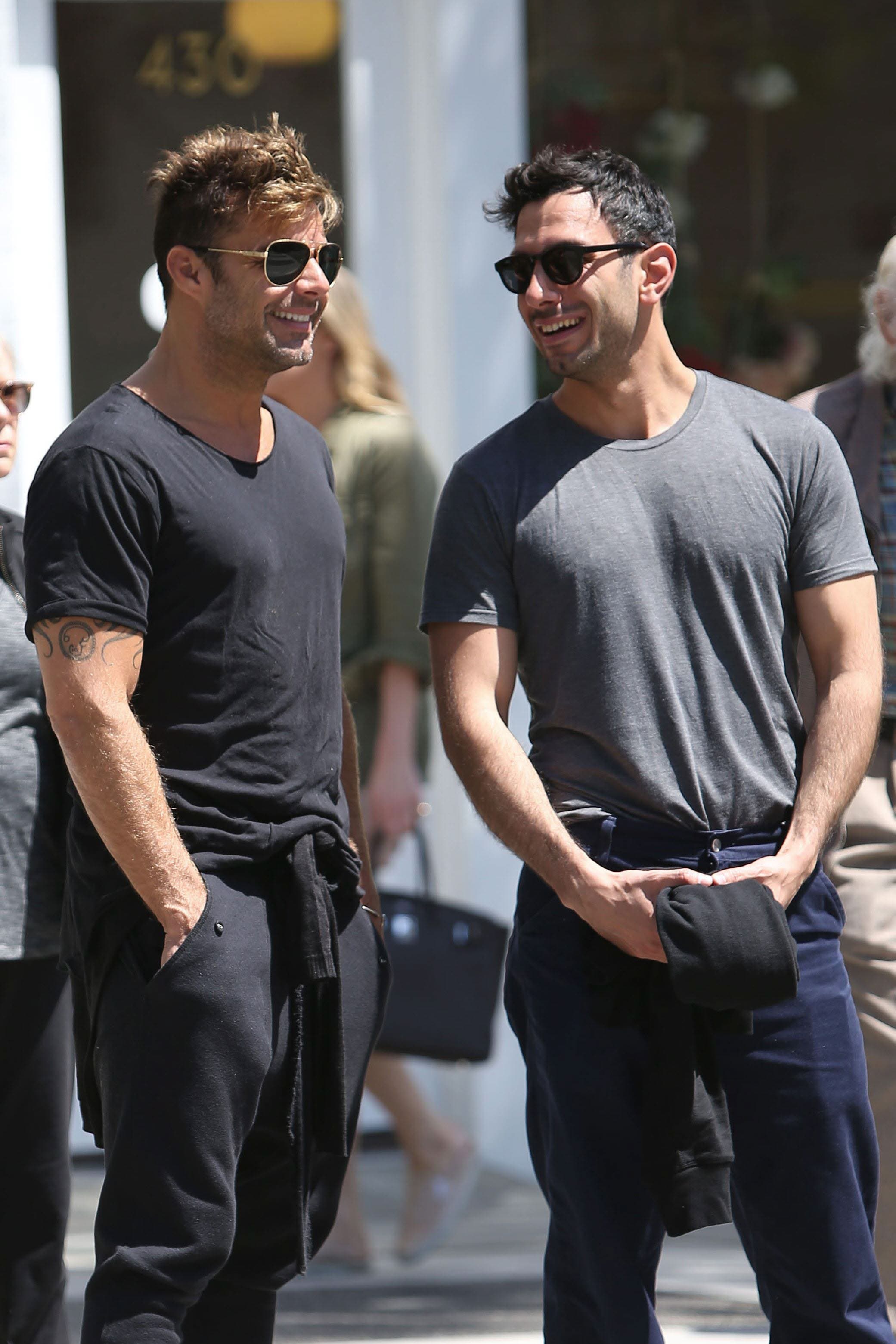 Ricky Martín y Jwan Yosef .