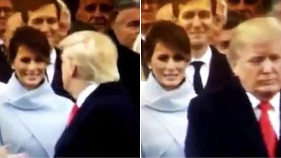 El rostro de Melania Trump