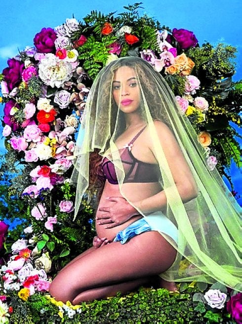 Beyoncé colgó ayer esta foto.