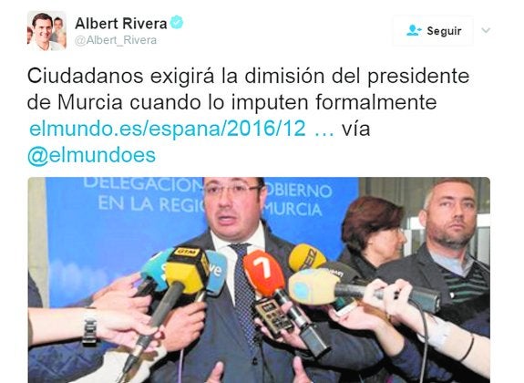 Rivera secunda el proceder de la dirección regional