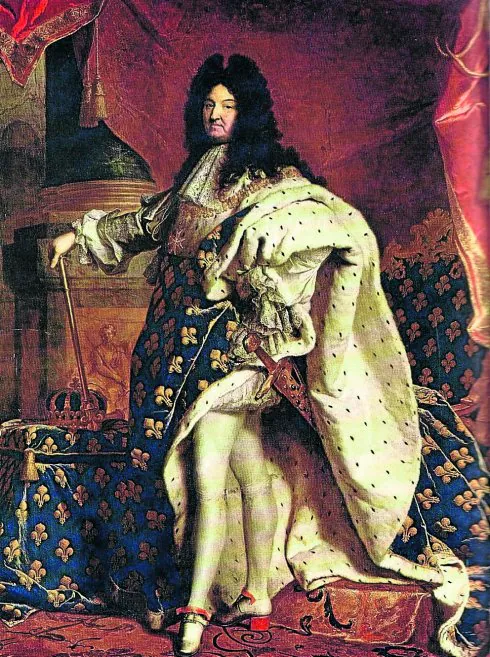 Luis XIV retratado en 1701.