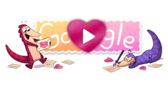 Doodle de Google de #PangolinLove.