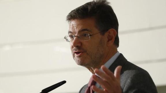 El ministro de Justicia, Rafael Catalá. 