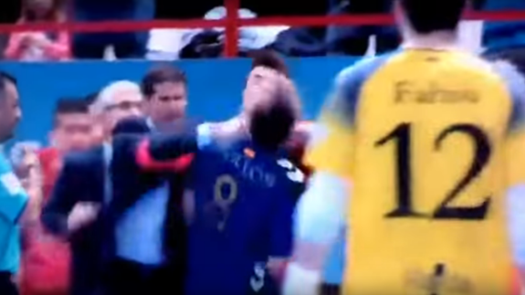 Duda propina un puñetazo al jugador del Inter Rivillos