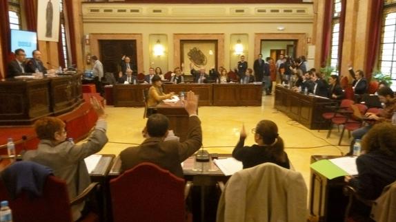 Pleno del Ayuntamiento de Murcia de este jueves. 