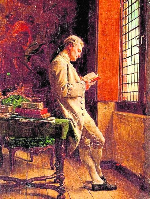'El lector de blanco' (1857), de Jean-Louis- Ernest Meissonier, maestro de Ruipérez.