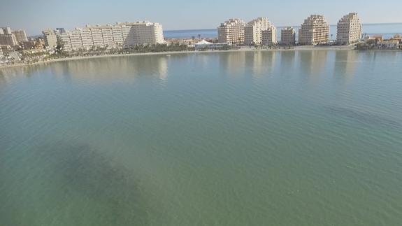 Imagen del vídeo grabado en La Manga este sábado. 