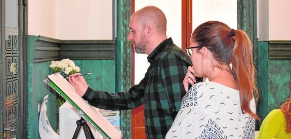 Nono García, durante el taller celebrado en Mazarrón. 