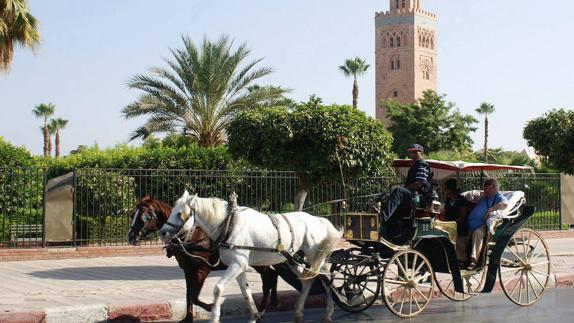 Un paseo en carro de caballos por Marrakech. 