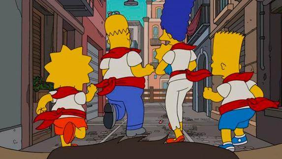 En 30 años a los Simpsons les ha dado tiempo hasta a correr los San Fermines