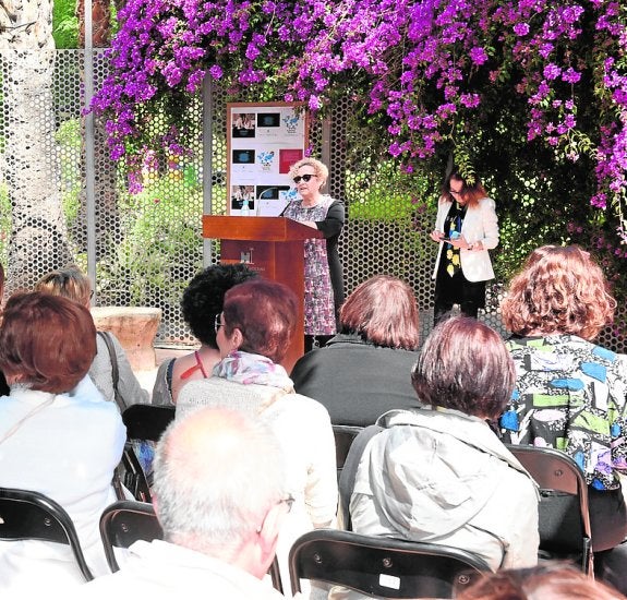 Homenaje a Gloria Fuertes, ayer, en el Museo de la Ciudad.