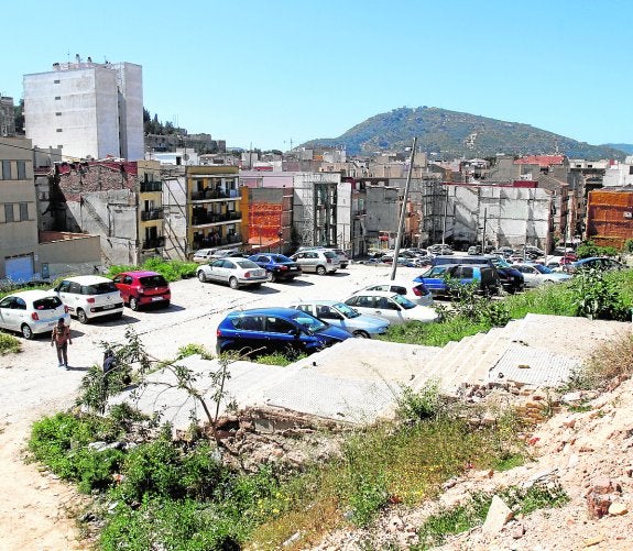 Terraza superior del Monte Sacro, en la que tendrá lugar la excavación. :: pablo sánchez / agm