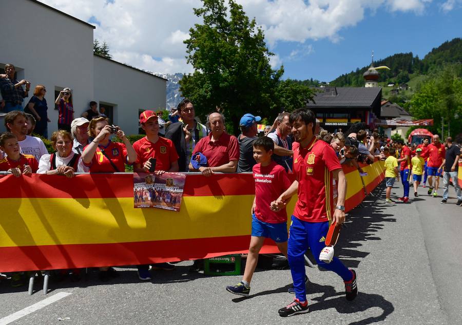 Las mejores imágenes del recibimiento de Schruns a la selección española