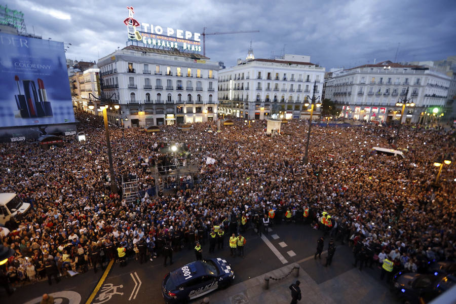 Las mejores imágenes de la celebración madridista